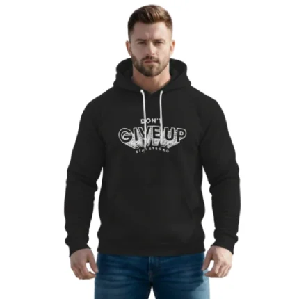 Printed chest hoodie