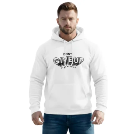 Printed chest hoodie